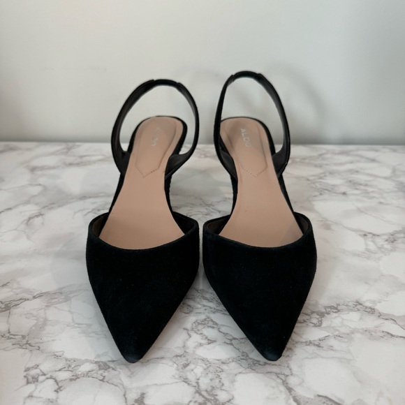 Aldo Creranna Suede Slingback Kitten Heels - Picture 3 of 11